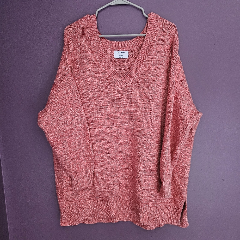 Woman's Plus XXL Salmon Sweater